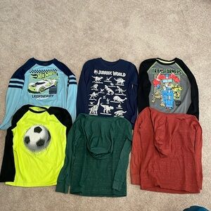 Boys Long Sleeved Tees - Set of 6
